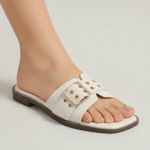 Sandalia duna beige hebilla